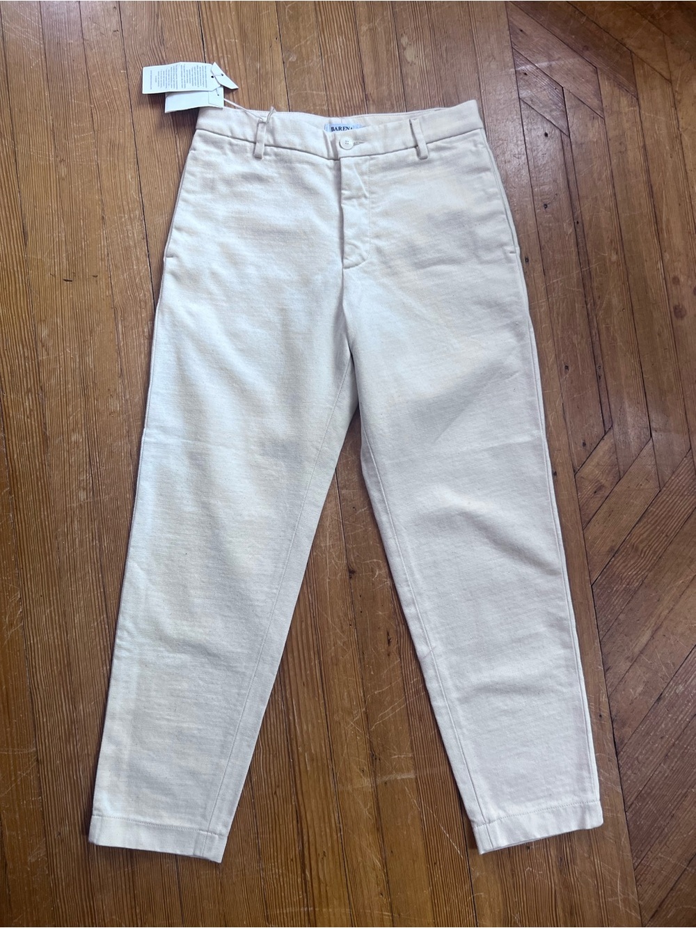 Barena Venezia women’s cream Chino cotton pants NWT brand new Cream Straight-Leg